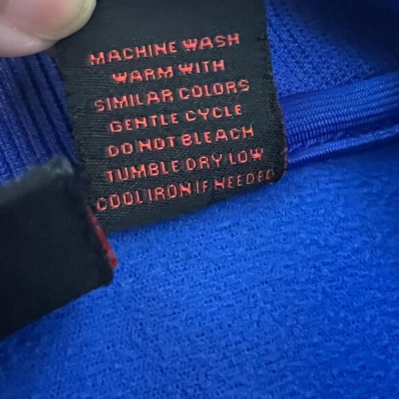 Linea Uomo LU Track Jacket Mens XL Blue 2 Stripes Dazzle Full Zip Run Activewear - Picture 10 of 12